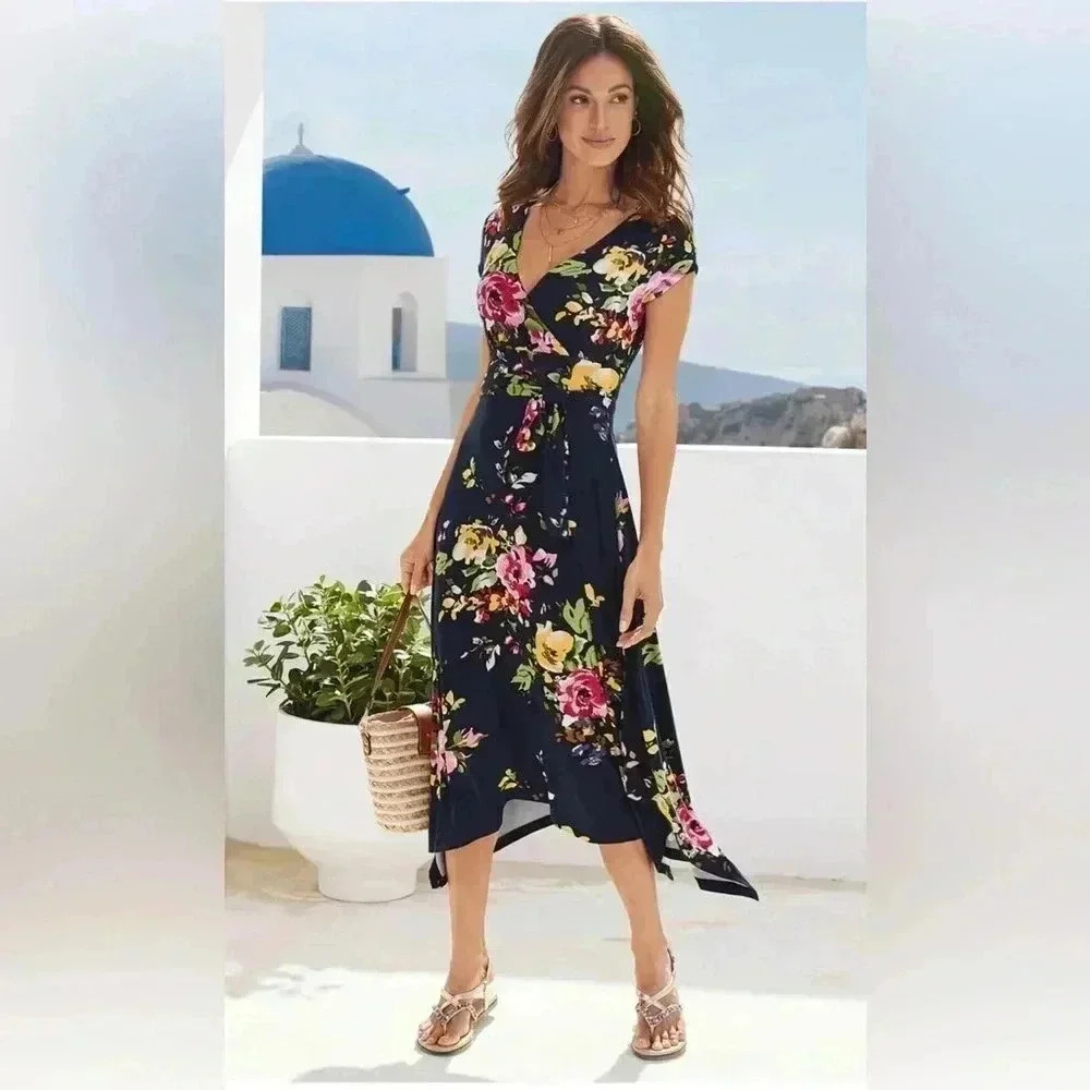 🌷🌻VENUS Floral Printed Maxi Dress 12 NWOT🌻🌷